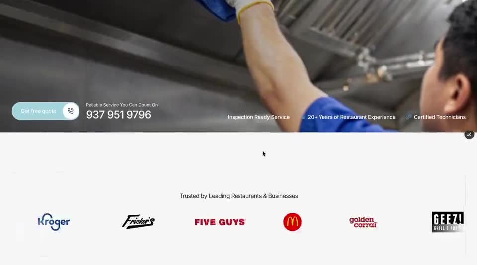 The rebuilt Clean Right Hoods website